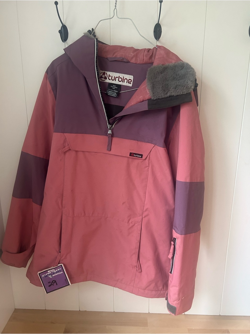 Turbine Kids' Pink & Purple Waterproof Jacket
